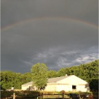 Rainbow over the indoor