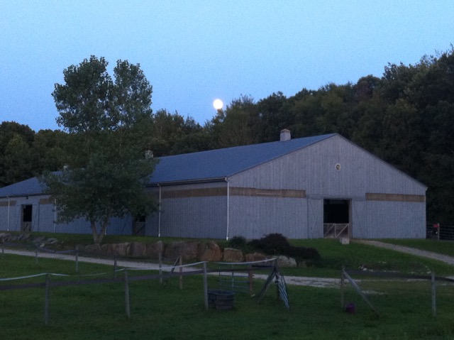 Sunset on the farm